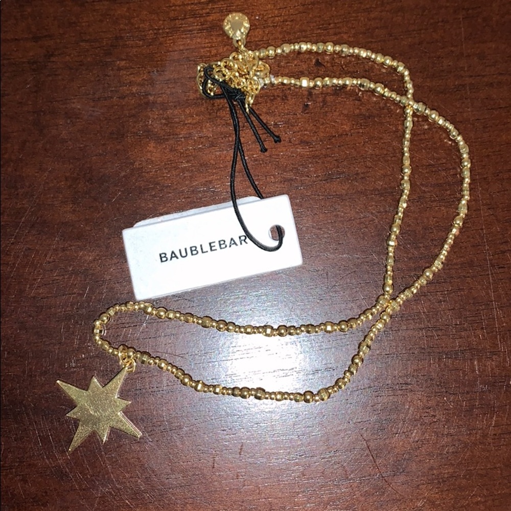 Baublebar gold star necklace